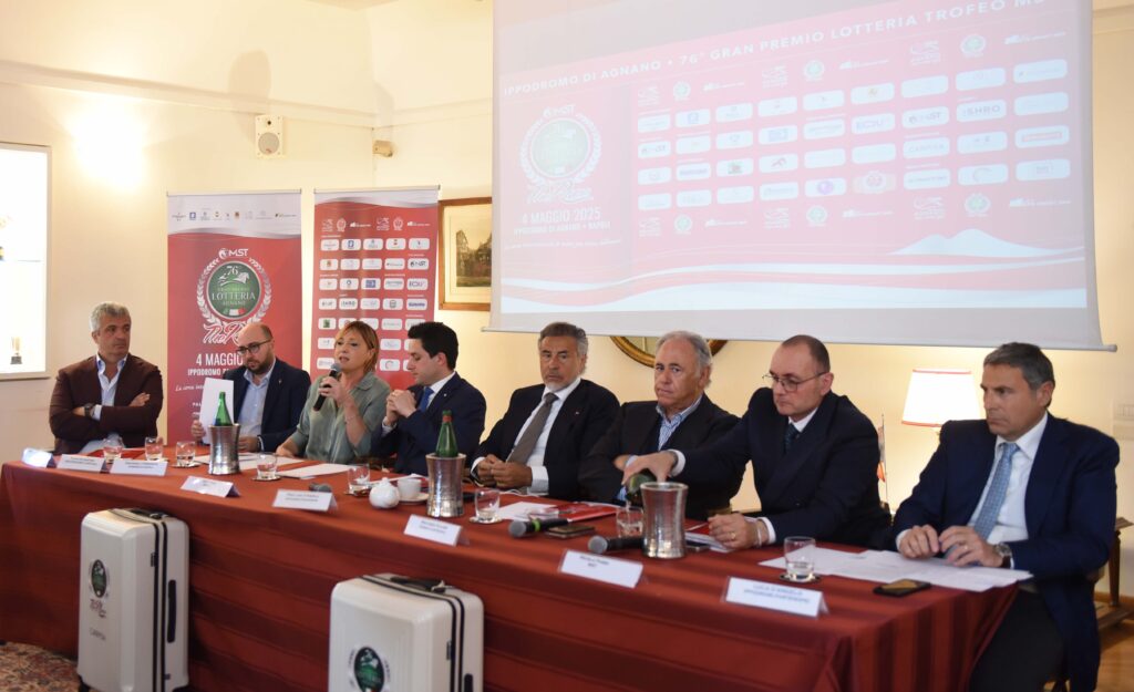 Presentato il 76° Gran Premio Lotteria Trofeo MST del 4 maggio all’ippodromo di Napoli