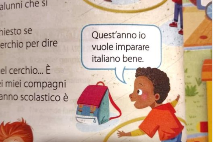 ‘Io vuole imparare italiano’, polemiche su libro di testo