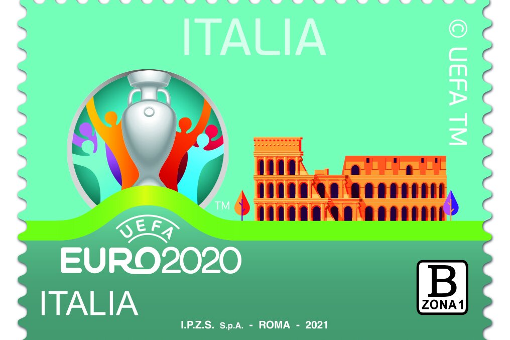 Ora c’è anche il francobollo Uefa Euro 2020 Italia